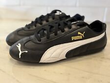 Usado, Puma Speedcat Shield Cuero Zapatos de Conducción Negro Blanco Tenis Para Hombre Talla 12 segunda mano  Embacar hacia Argentina