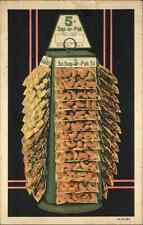 Cartão postal de publicidade de linho 5 centavos balcão de nozes display CHICAGO NUT Fleisch co comprar usado  Enviando para Brazil