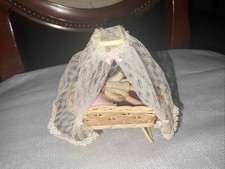 Berço berço casa de bonecas Shackman 1:12 móveis em miniatura antigos comprar usado  Enviando para Brazil