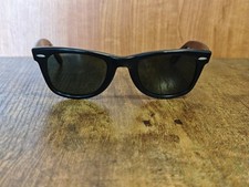 VINTAGE RAY BAN BL BLACK WAYFARER SUNGLASSES MADE IN USA 50/24 #641 comprar usado  Enviando para Brazil