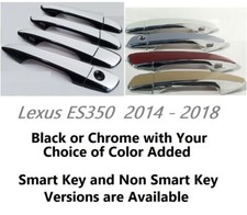 Usado, Sobreposições personalizadas de maçaneta de porta preta ou cromada 2014 - 2018 Lexus ES350 U ESCOLHA A COR comprar usado  Enviando para Brazil
