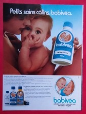 Publicité de presse: Produit de Beauté Hygiène soins BEBE BABIVEA  1981, usado comprar usado  Enviando para Brazil