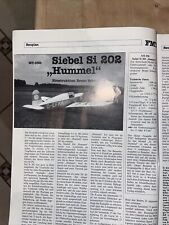 Bauplan motorflugzeug siebel gebraucht kaufen  Gunzenhausen