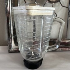 Jarro liquidificador de vidro vintage Osterizer 5 xícaras apenas com tampa, usado comprar usado  Enviando para Brazil