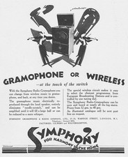 Symphony gramophone radio for sale  GLASGOW
