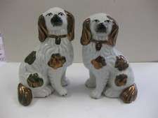 Pair staffordshire gold for sale  BECCLES