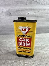 Placa de carro vintage 1950 meio cheia Johnsons cera automática lata colecionável automotiva comprar usado  Enviando para Brazil