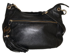 Usado, Bolsa de ombro Michael Kors couro preto #E1206 tiracolo 9x12 comprar usado  Enviando para Brazil