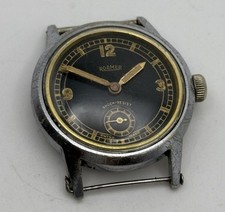 1940s Roamer relógio manual masculino mostrador preto Explorer 30mm TEMPO DE GANHO, usado comprar usado  Enviando para Brazil