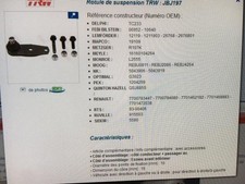Rotule renault r19 d'occasion Rotule renault r19 d'occasion  Cerizay