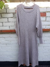 Langes strickkleid hellbraun gebraucht kaufen  Hürth
