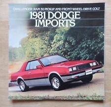 Dodge imports 1981 for sale  BENFLEET