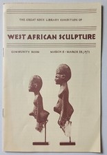 1971 Escultura de África Occidental Galería de Artes Tribales Exposición Gran Cuello Biblioteca segunda mano  Embacar hacia Mexico