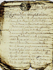 1756 manuscrit adjudication d'occasion  Vesoul