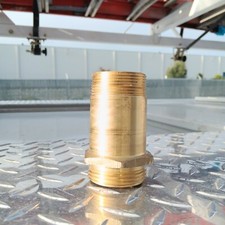 1-1/2" ADAPTADOR DE RACK DE MANGUEIRA DE INCÊNDIO BICO LATÃO 1-1/2" macho NST x 1-1/2" macho NPT comprar usado  Enviando para Brazil