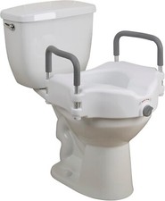 Assento sanitário Drive Medical RTL12027RA 2 em 1 elevado com braços acolchoados removíveis comprar usado  Enviando para Brazil