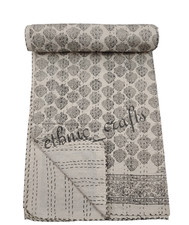 Colcha de algodão com estampa de bloco de mão indiana Kantha cobertor colcha queen size comprar usado Colcha de algodão com estampa de bloco de mão indiana Kantha cobertor colcha queen size comprar usado  Enviando para Brazil