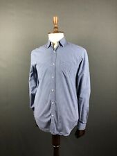 Camisa masculina Lacoste com botões tamanho 38 xadrez algodão azul, usado comprar usado  Enviando para Brazil