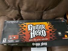 PlayStation 2 Guitar Hero 1 SG PS2 jogo guitarra na caixa com jogo comprar usado  Enviando para Brazil