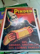 Affiches clown cirque d'occasion  Saint-Méloir-des-Ondes