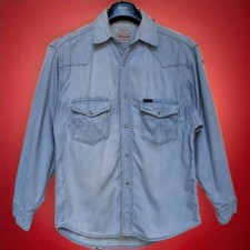 Wrangler jeanshemd hellblau gebraucht kaufen  Beelitz