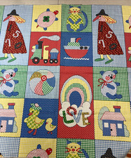 Painel de tecido de algodão vintage Springs Mills muito fofo/colorido 34 x 45 de largura novo comprar usado  Enviando para Brazil