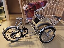 Corrente móvel e pedais decorativos de metal riquixá bicicleta 3 rodas Vietnã 7 x 10,5 comprar usado  Enviando para Brazil