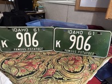 Vintage license plate for sale  Post Falls