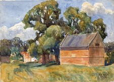 Impressionist village landscap for sale  SALISBURY
