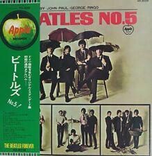 BEATLES "No 5" 1970's JAPAN Apple Lp Forever Obi/Lyrics Lennon McCartney Starr, usado comprar usado  Enviando para Brazil