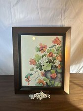 Framed signed floral for sale  Elverson