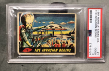 Mars attacks card for sale  STOKE-ON-TRENT