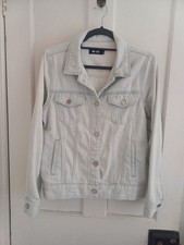 Bleached denim jacket for sale  WOKING