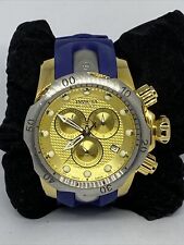 Invicta Venom 16151 relógio de quartzo masculino silicone azul analógico mostrador dourado EY884 comprar usado  Enviando para Brazil