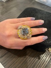 Anel Swarovski por Michelle Monroe incrível tamanho 9 comprar usado  Enviando para Brazil