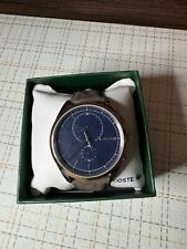 Relógio masculino LACOSTE 2010917 cronógrafo San Diego pulseira de couro marrom 44mm comprar usado  Enviando para Brazil