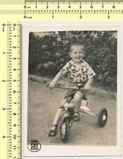 Menino em triciclo criança criança retrato bicicleta bicicleta vintage foto original 193 comprar usado  Enviando para Brazil