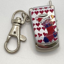 Chaveiro de relógio digital vintage flip phone - Feat. Meia de Natal para gatos, usado comprar usado  Enviando para Brazil