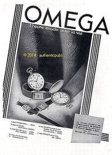 1932 omega advertisement d'occasion  Expédié en Belgium