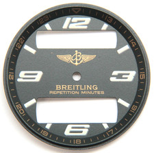 GENUÍNO BREITLING MINUTOS DE REPETIÇÃO AEROESPACIAL Relógio Mostrador 32,5mm Cinza "F133" comprar usado  Enviando para Brazil