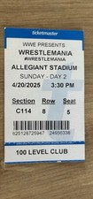 Wrestlemania ticket stub for sale  BILLINGHAM