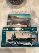 Revell U.S.S. Destruidor Enterprise escala 1:1200 e modelos Hawk Segunda Guerra Mundial comprar usado  Enviando para Brazil