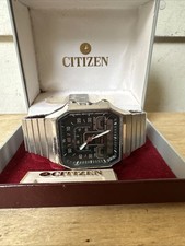 Relógio de pulso anos 80 CITIZEN Digi Ana cronógrafo mostrador 'ROBOT' FUNCIONA + estojo original comprar usado  Enviando para Brazil