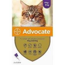 ADVO CHAT ANTIPARASITAIRE COMPLET (CHAT 4-8KG) BOITE DE 3 PIPETES DE 0.8ML na sprzedaż  Wysyłka do Poland