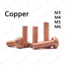 Usado, Parafusos de máquina cabeça cruzada Phillips cobre puro 99,9% M2/M2.5/M3/M4/M5/M6 comprar usado  Enviando para Brazil