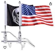 2X Suporte de mastro de bandeira dobrável para motocicleta 90° compatível com 1/2"" comprar usado  Enviando para Brazil
