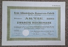 Aktie reichsmark altmärkische gebraucht kaufen  Pirna, Dohma, Struppen