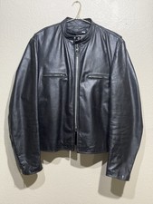 Jaqueta de corrida vintage Brooks couro preto café motocicleta 48 quase em perfeito estado com forro comprar usado  Enviando para Brazil