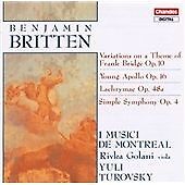 Benjamin britten variations for sale  UK