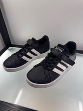 Usado, Tênis Adidas Grand Court infantil preto branco 3 listras tamanho 12K comprar usado  Enviando para Brazil
